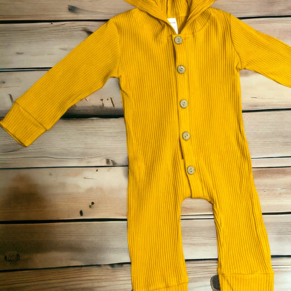 Mustard Ribbed Onesie